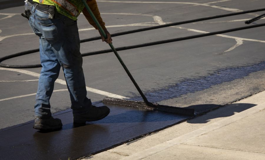 Asphalt sealcoating by Superior Paving